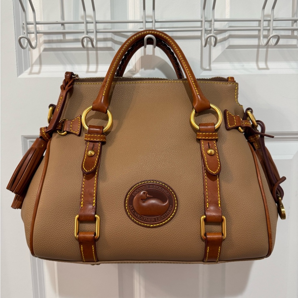 Dooney & Bourke All Weather Leather 3.0 Satchel (Taupe) - EUC
